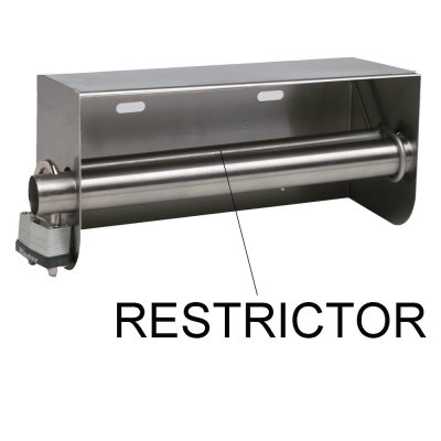 Restrictor for Toilet Paper Rolls