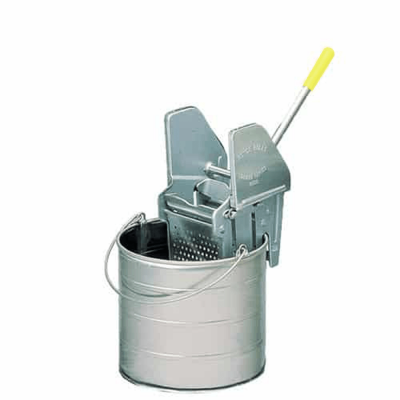 Durable round bucket with wringer