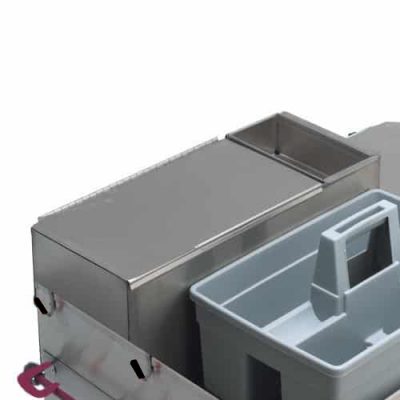 Stainless Squeeze Bin for Housekeeping Cart