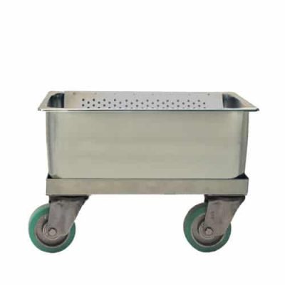 Autoclavable drawn tub carrier