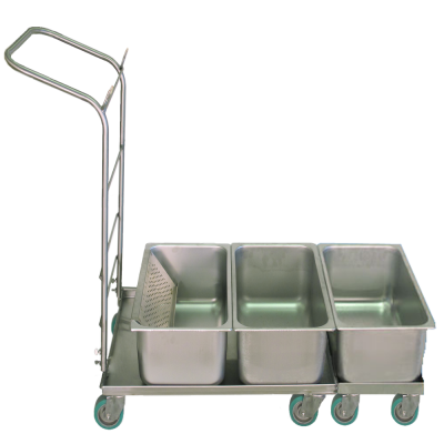 Autoclavable tub platform cart