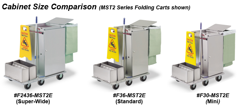 Microfiber Carts with Double Flat-Mop Buckets