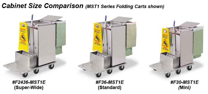 Microfiber Carts with Flat Mop Bucket