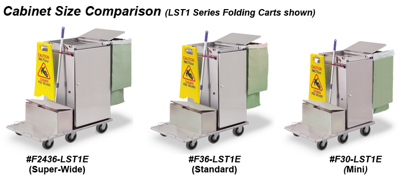 Microfiber Cabinet Carts with Locking Tubs