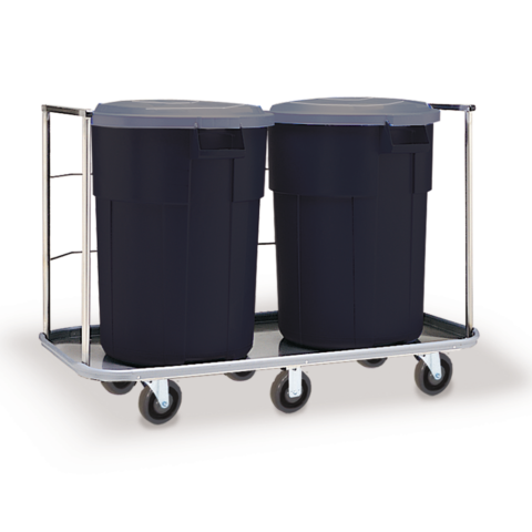 Trash cart carrying bins