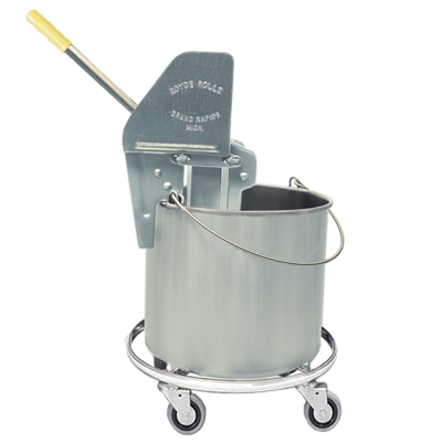 Seamless wheeled bucket and wringer