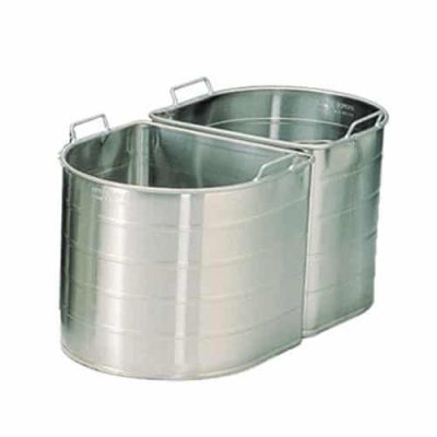 #14X - Two 7-Gallon Tapered Half Oval Double Tanks