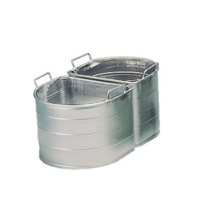 #8C - Two 4-Gallon Non-Tapered Half Oval Double Tanks