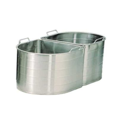 #8X - Two 4-Gallon Tapered Half Oval Double Tanks