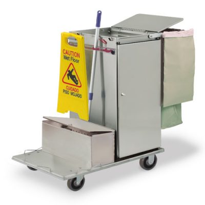 C36-LST1E Standard Non-Folding Cart with Locking Microfiber Tub