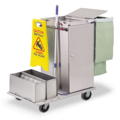 C36-MST2E Standard Non-Folding Cart with Two Microfiber Tubs