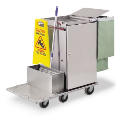 F2436-MST1E Super-Wide Folding Cart with One Microfiber Tub