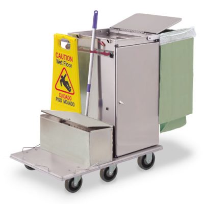 F30-LST1E Mini Folding Cart One Locking Microfiber Tub