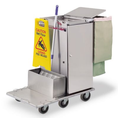 F36-MST1E Standard Folding Cart with One Microfiber Tub