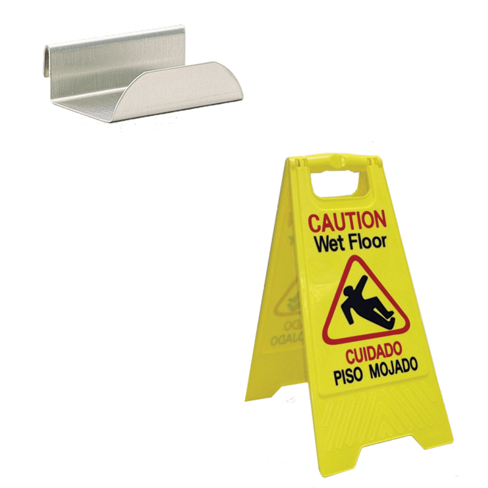 Wet Floor Sign and Holder